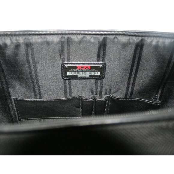 Tumi Alpha Black Nylon & Leather Briefcase Tote Bag 43010D3 Laptop Biz Travel - Picture 5 of 12